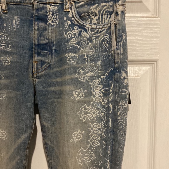 Amiri bleached bandana jean, men’s 31us - Picture 2 of 14